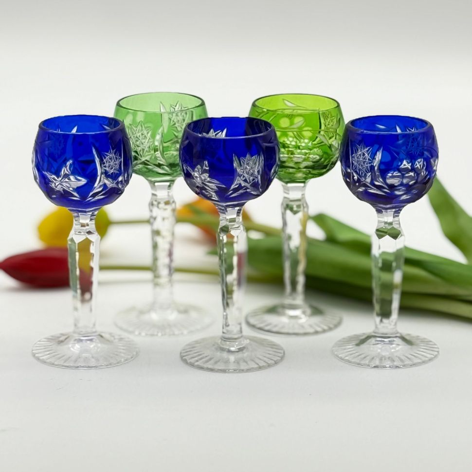 Рюмка Anna Hutte набор 5 шт. 40 мл накладной хрусталь Германия