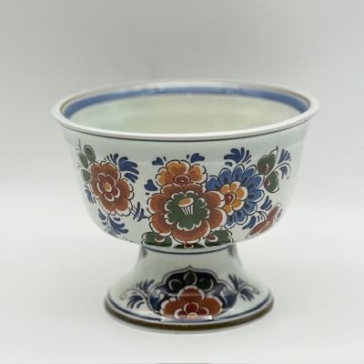 Фруктовница на ножке Delft 16 см керамика Голландия полихром