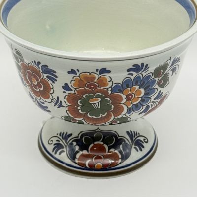 Фруктовница на ножке Delft 16 см керамика Голландия полихром