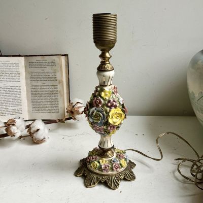 Лампа настольная 30 см фарфор, латунь Франция