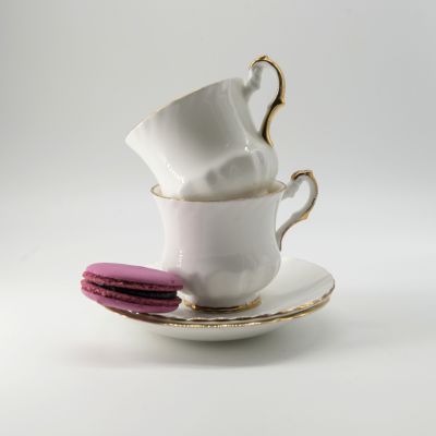 Кофейная пара Rosina, Англия костяной фарфор