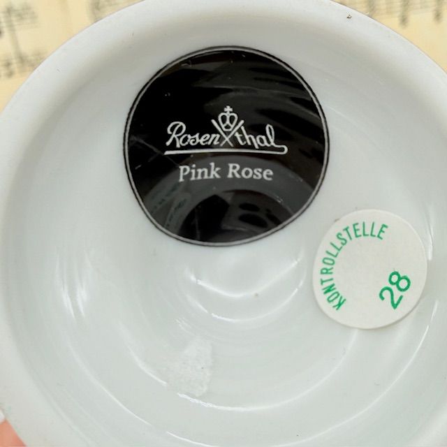 Подставка под яйцо Rosenthal Maria Pink Rose 6 см Германия 