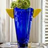 Ваза «Победа» из кобальтово-синего стекла Франция