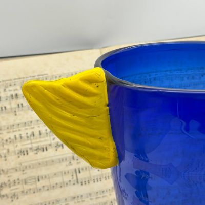 Ваза «Победа» из кобальтово-синего стекла Франция