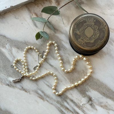 Бусы 50 см жемчуг