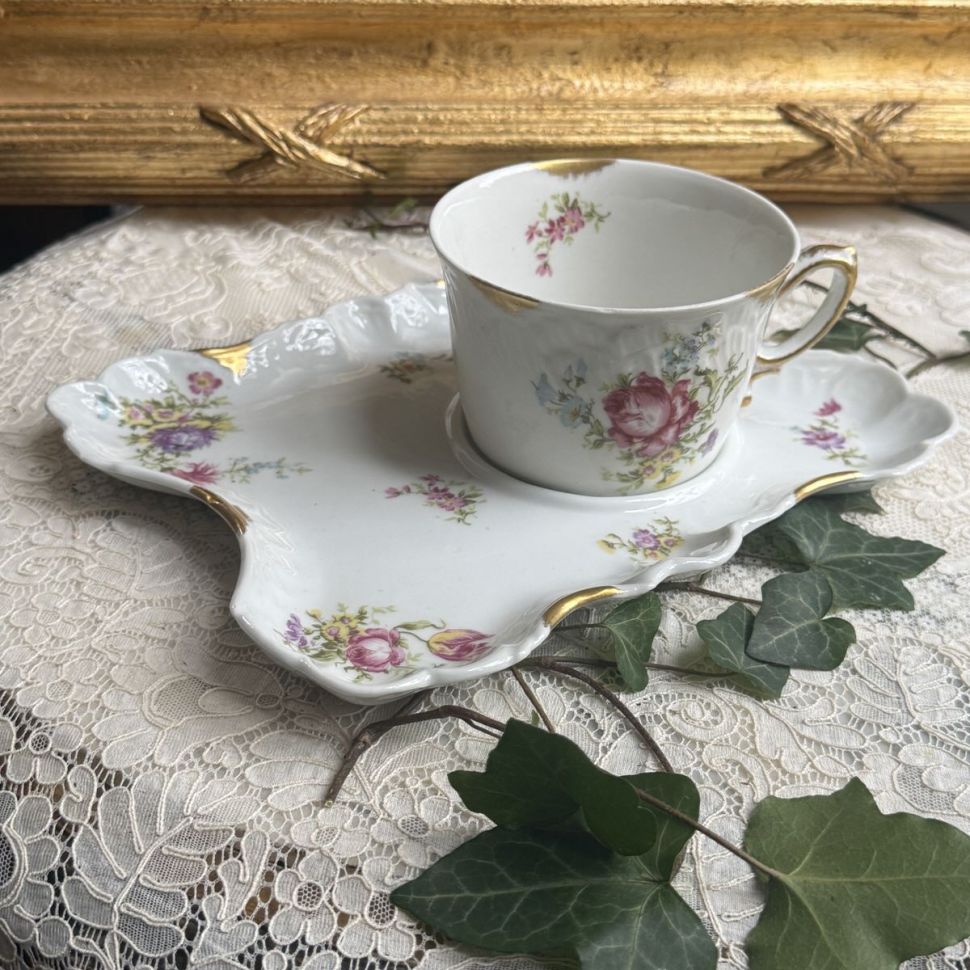 Чайная пара 380 мл фарфор Франция 
