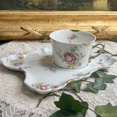 Чайная пара 380 мл фарфор Франция 