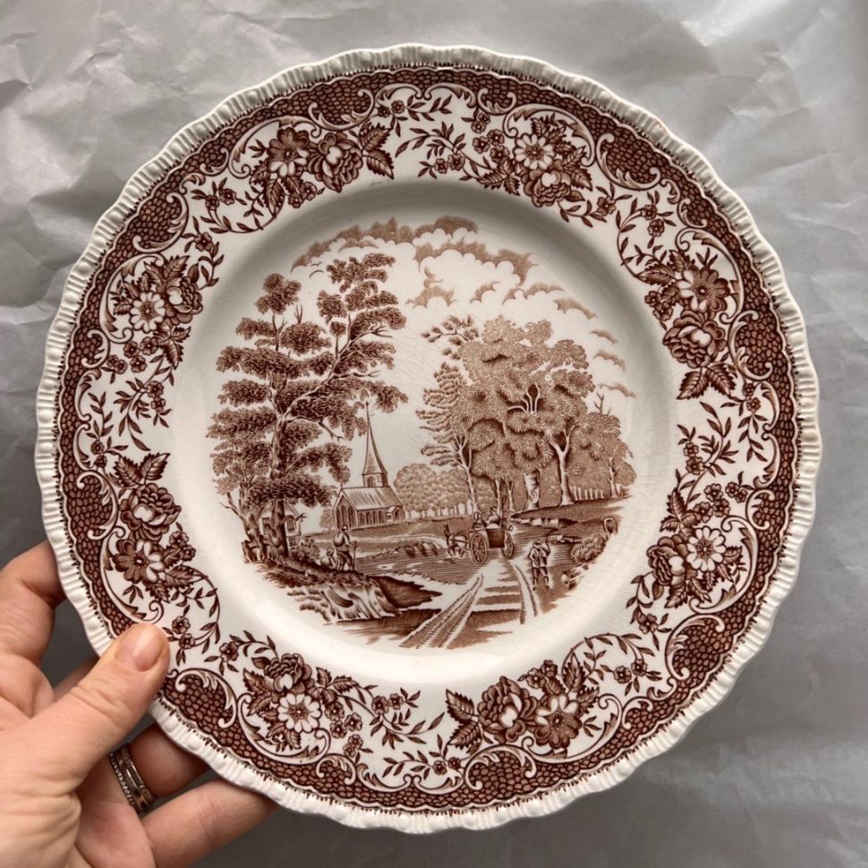 Тарелка Royal Tudor Ware Olde England 23 см Англия