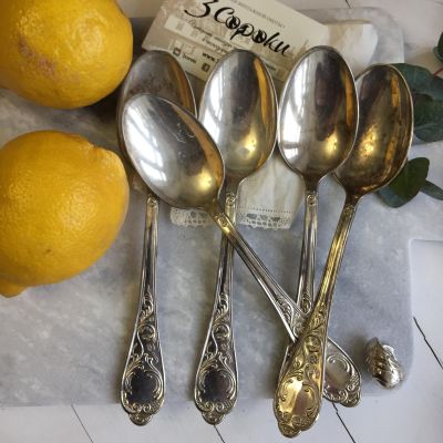 Ложка столовая мельхиор Классика с патиной