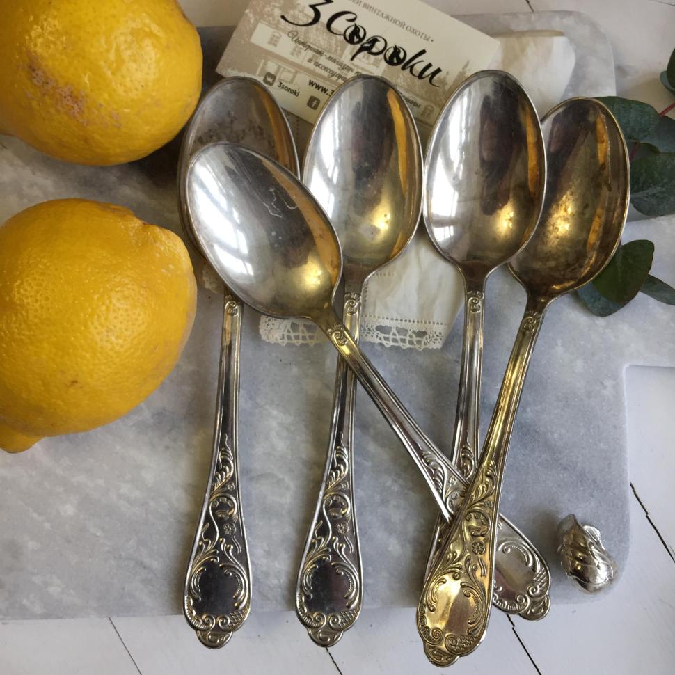 Ложка столовая мельхиор Классика с патиной