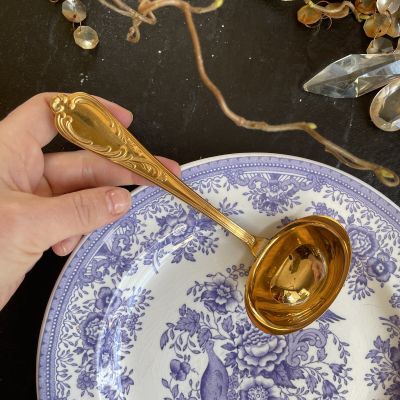 Соусник половник 16 см Solingen 23/24 K позолота