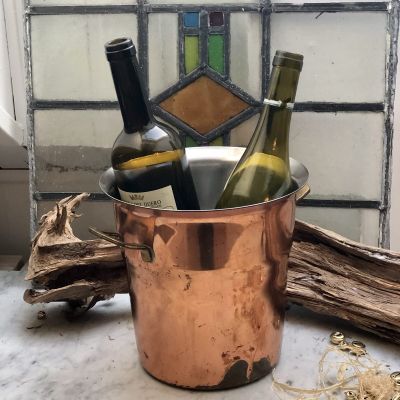 Ведро для шампанского сталь с медным покрытием 