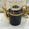 Чайник кофейник Limoges 1,6 л кобальт позолота Франция