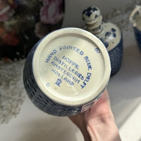 Кувшин бутыль 20 см Delft Голландия ручная роспись