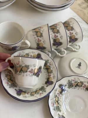 Кофейная пара 125 мл Royal Doulton Ravenna фарфор Англия