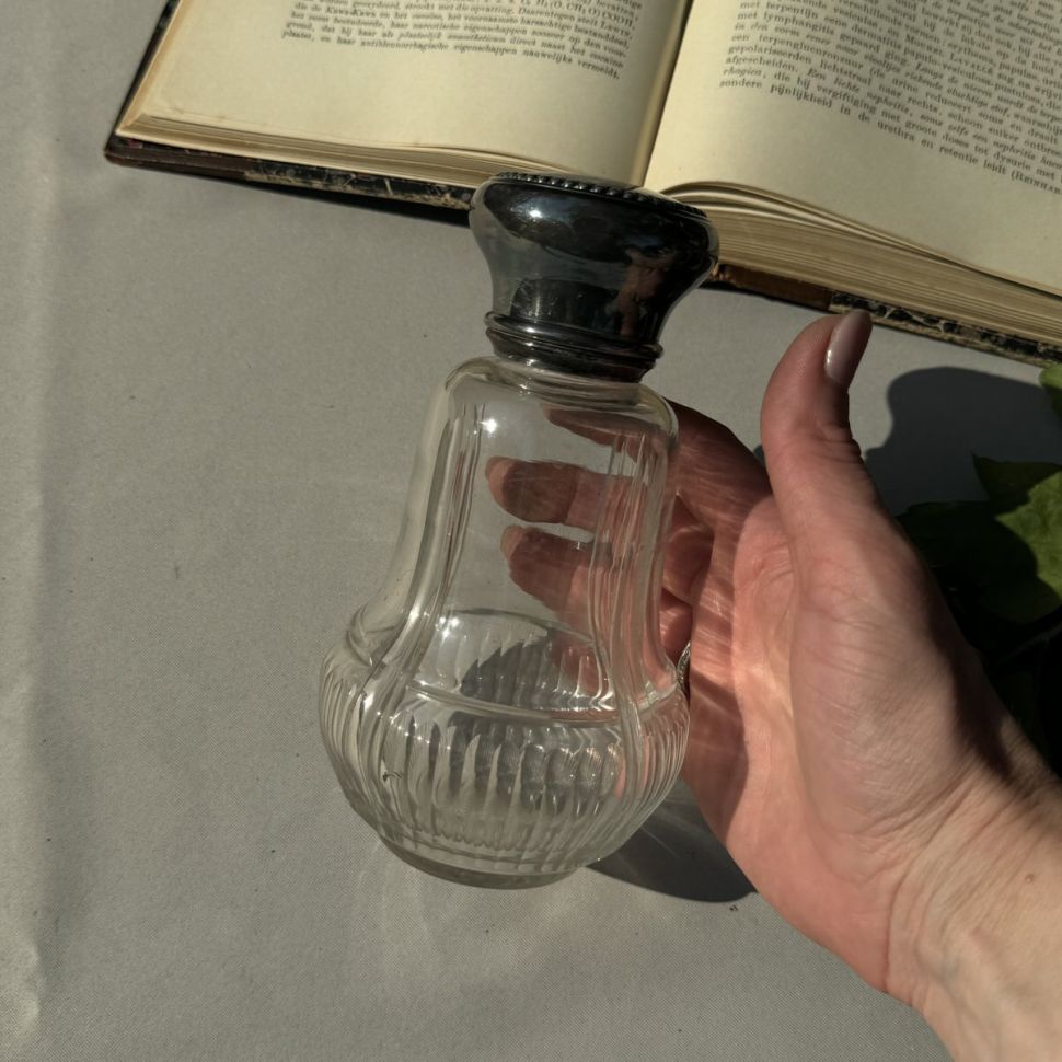 Флакон 400 мл мельхиор серебрение стекло 