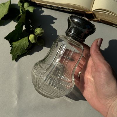 Флакон 400 мл мельхиор серебрение стекло 