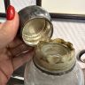 Флакон 400 мл мельхиор серебрение стекло 