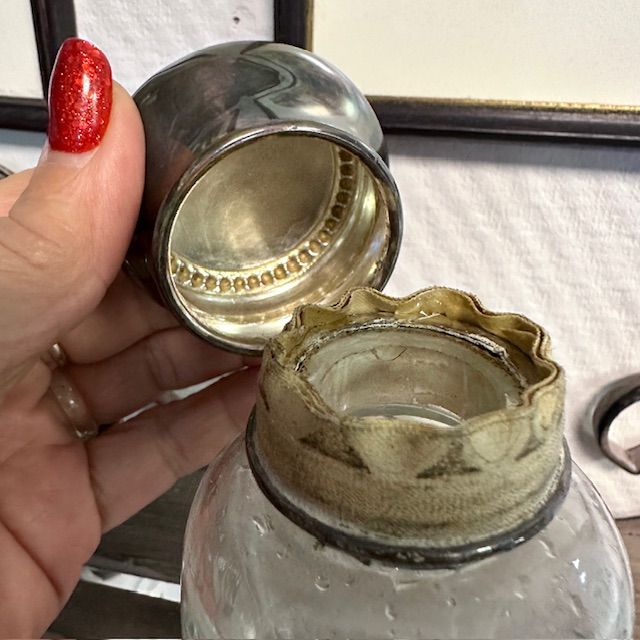 Флакон 400 мл мельхиор серебрение стекло