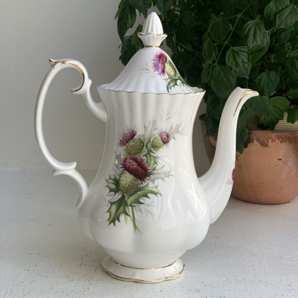 Кофейник Royal Albert Highland Thistle Чертополох 0,9 л Англия 