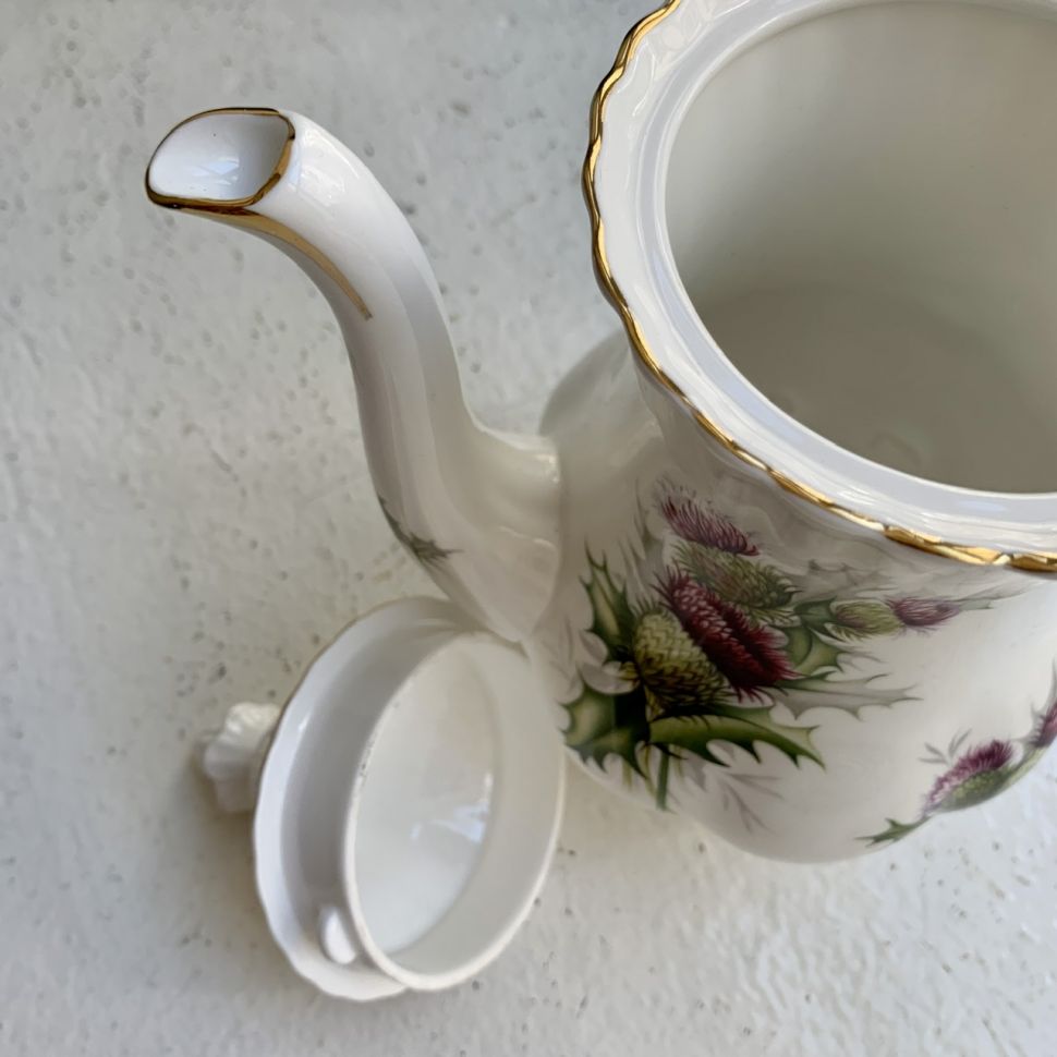 Кофейник Royal Albert Highland Thistle Чертополох 0,9 л Англия 