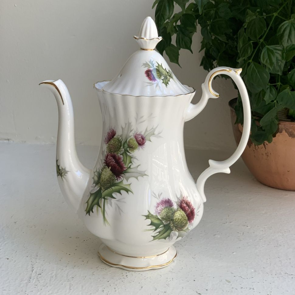 Кофейник Royal Albert Highland Thistle Чертополох 0,9 л Англия 