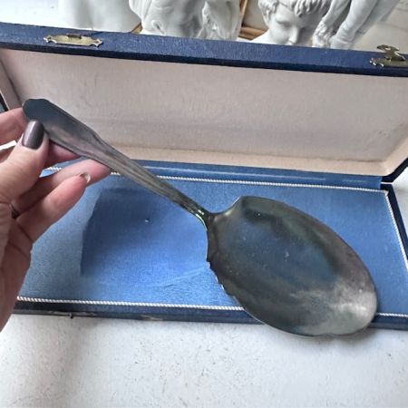 Ложка лопатка сервировочная 27 см серебрение  