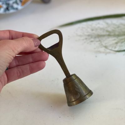 Колокольчик открывашка 11 см латунь