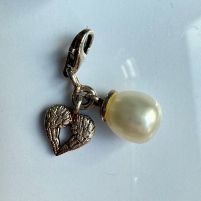 Подвеска шарм Thomas Sabo Жемчуг и крылья 1,5 см 925