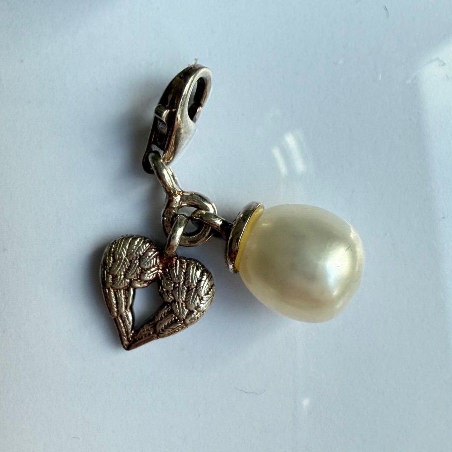 Подвеска шарм Thomas Sabo Жемчуг и крылья 1,5 см 925