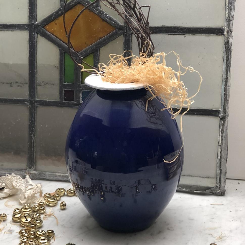 Ваза Синяя, керамика