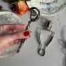 Щипцы для улиток серебрение откузин Франция 