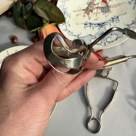 Щипцы для улиток серебрение откузин Франция 