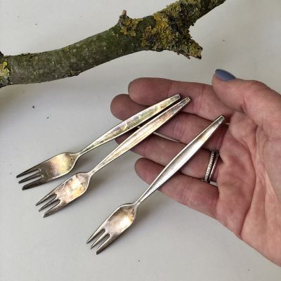 Вилка для устриц 13 см с тонкой ручкой