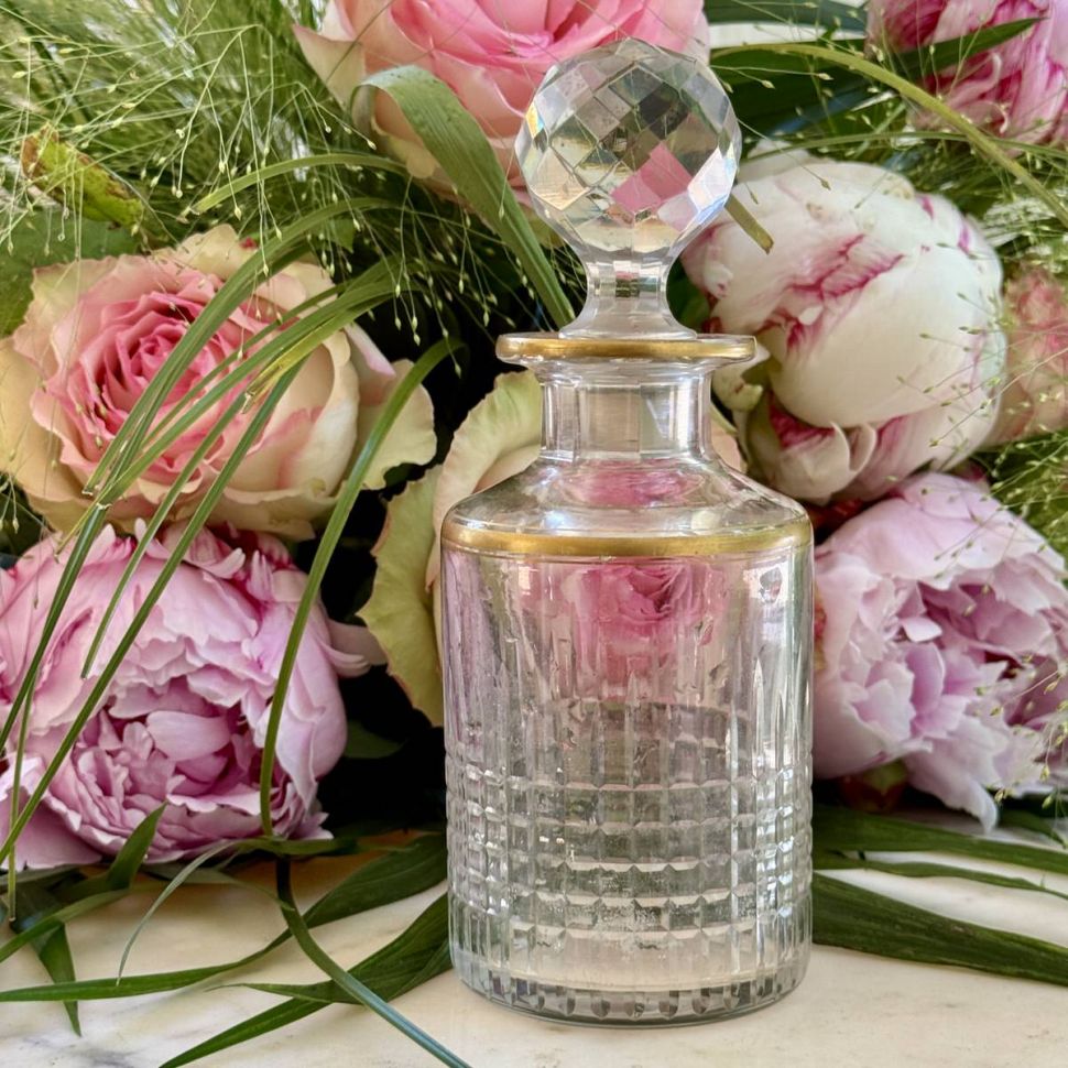 Туалетный набор 3 предмета Baccarat Nancy хрусталь золочение Франция 1900е гг.