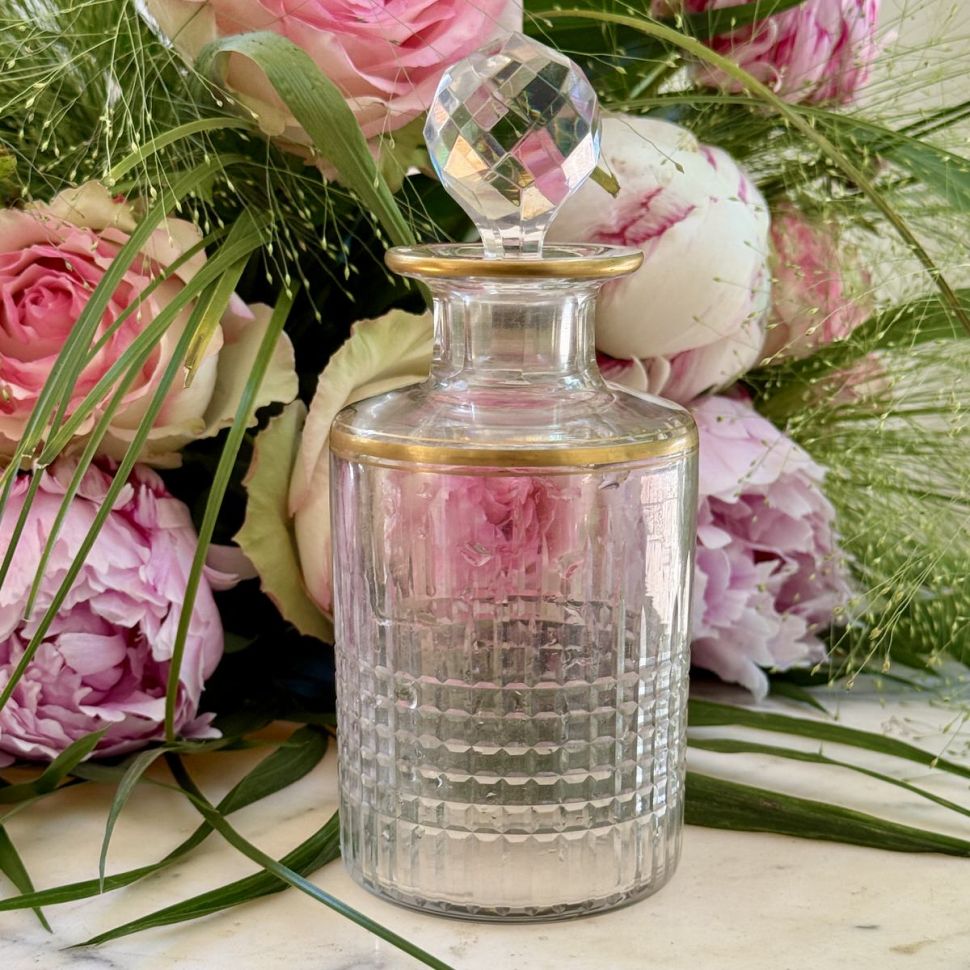 Туалетный набор 3 предмета Baccarat Nancy хрусталь золочение Франция 1900е гг.