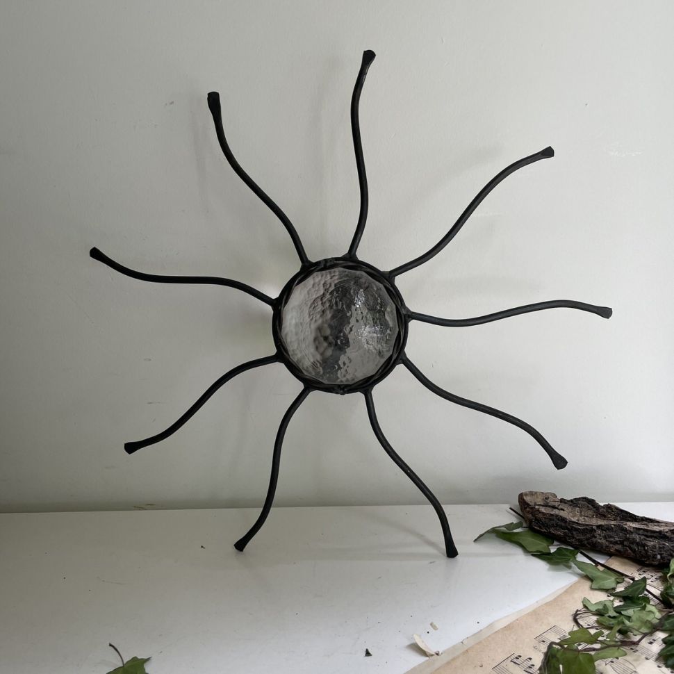 Подсвечник дизайнерский настенный 44 см