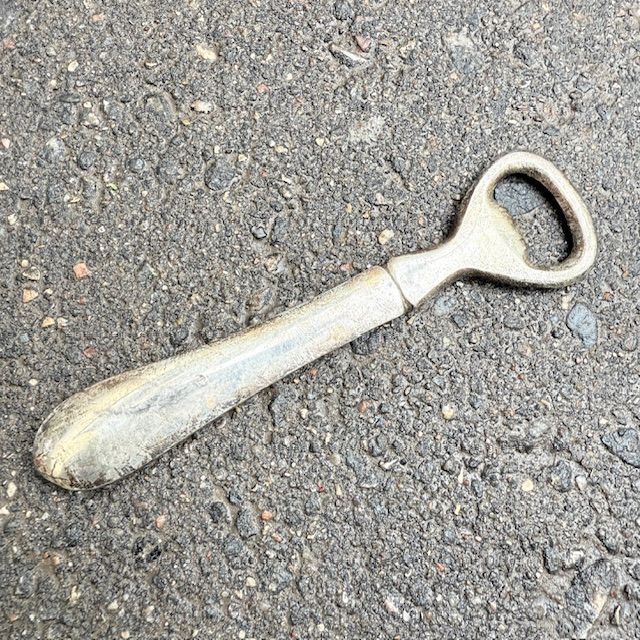 Открывашка для бутылок 15 см серебрение