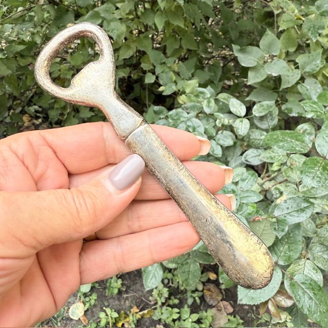 Открывашка для бутылок 15 см серебрение