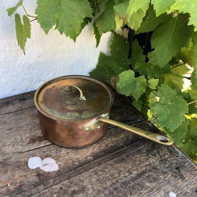 Сотейник медный сталь с крышкой 2 л.