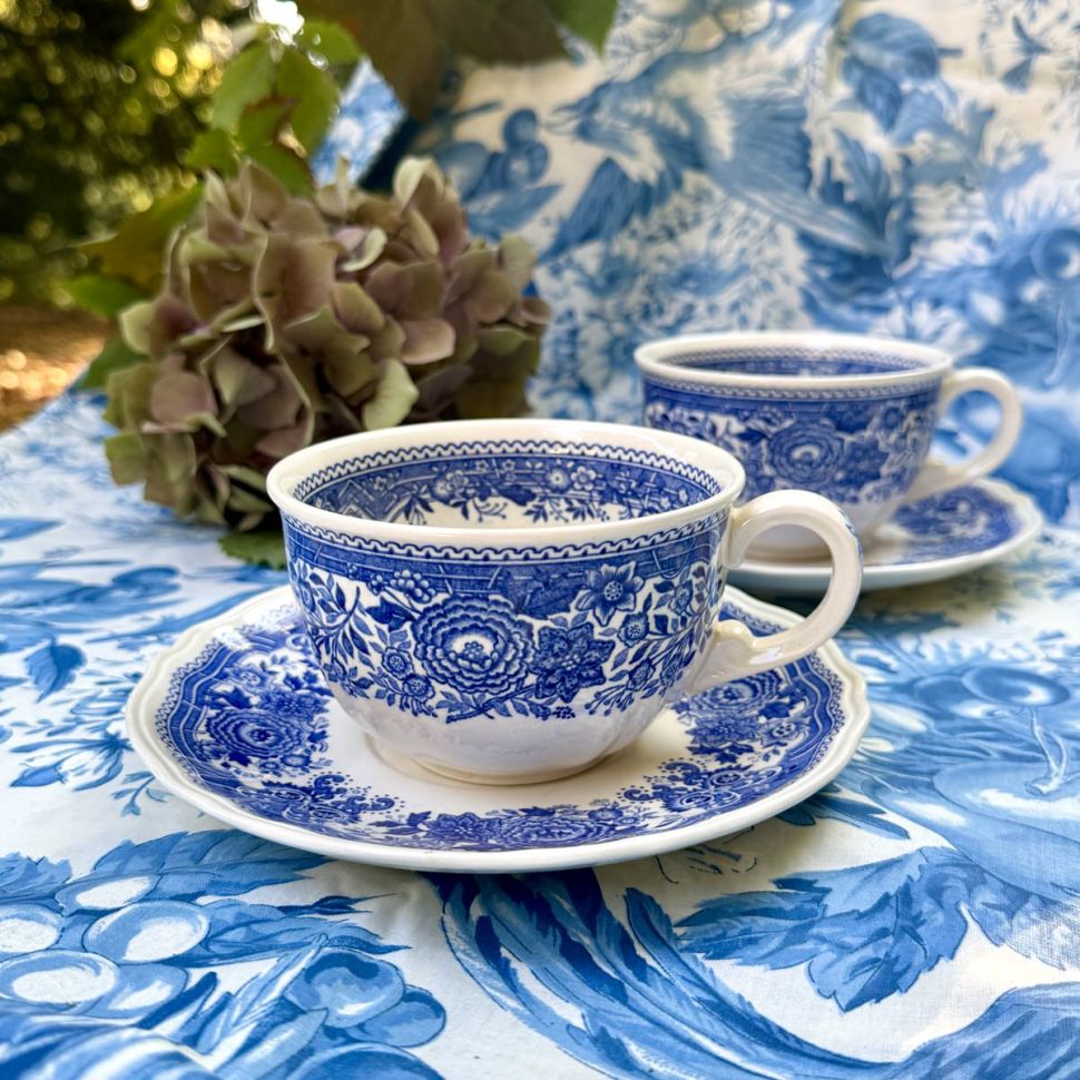 Чайная пара ВиллеройБох Burgenland синий 350 мл Германия 