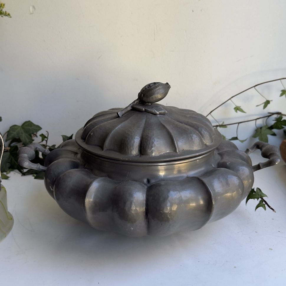 Супница ручной работы 37 см PELTRO олово Италия