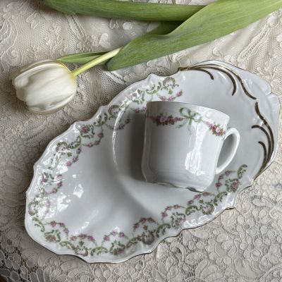 Чайная пара 220 мл фарфор Франция 