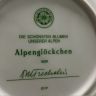 Тарелка Franklin Porcelain Alpenglockchen 20 см фарфор Германия