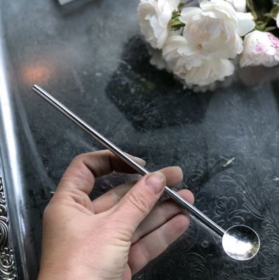 Ложка соломинка для латте, коктейлей 