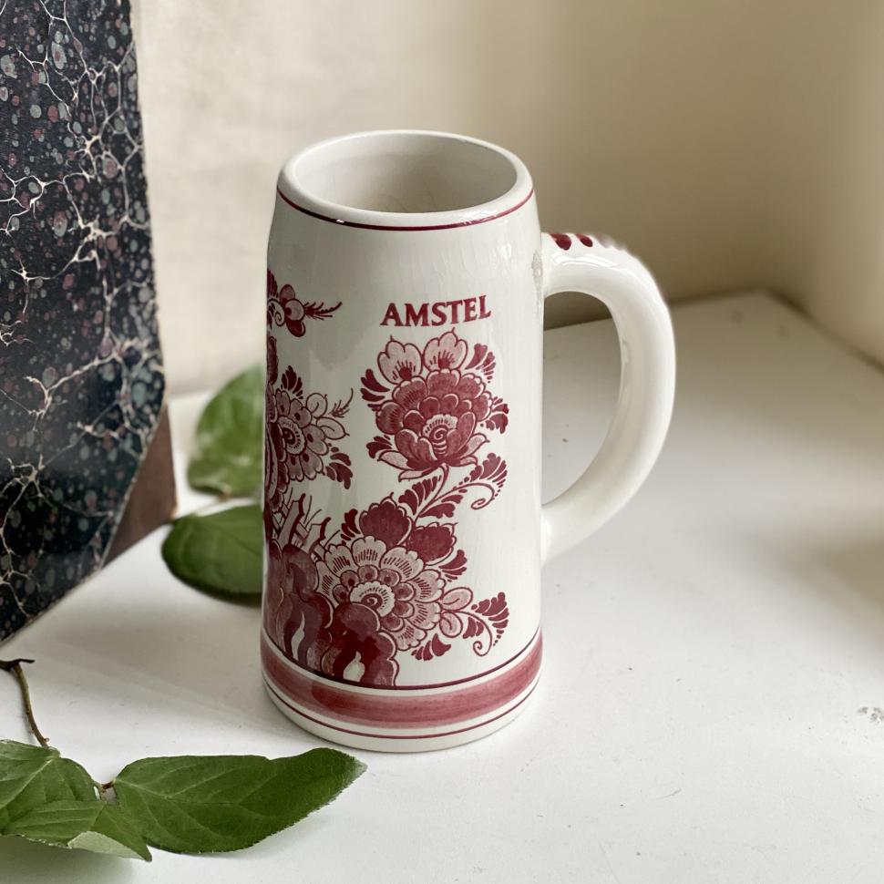 Пивная кружка 600 мл Delft Amstel Голландия
