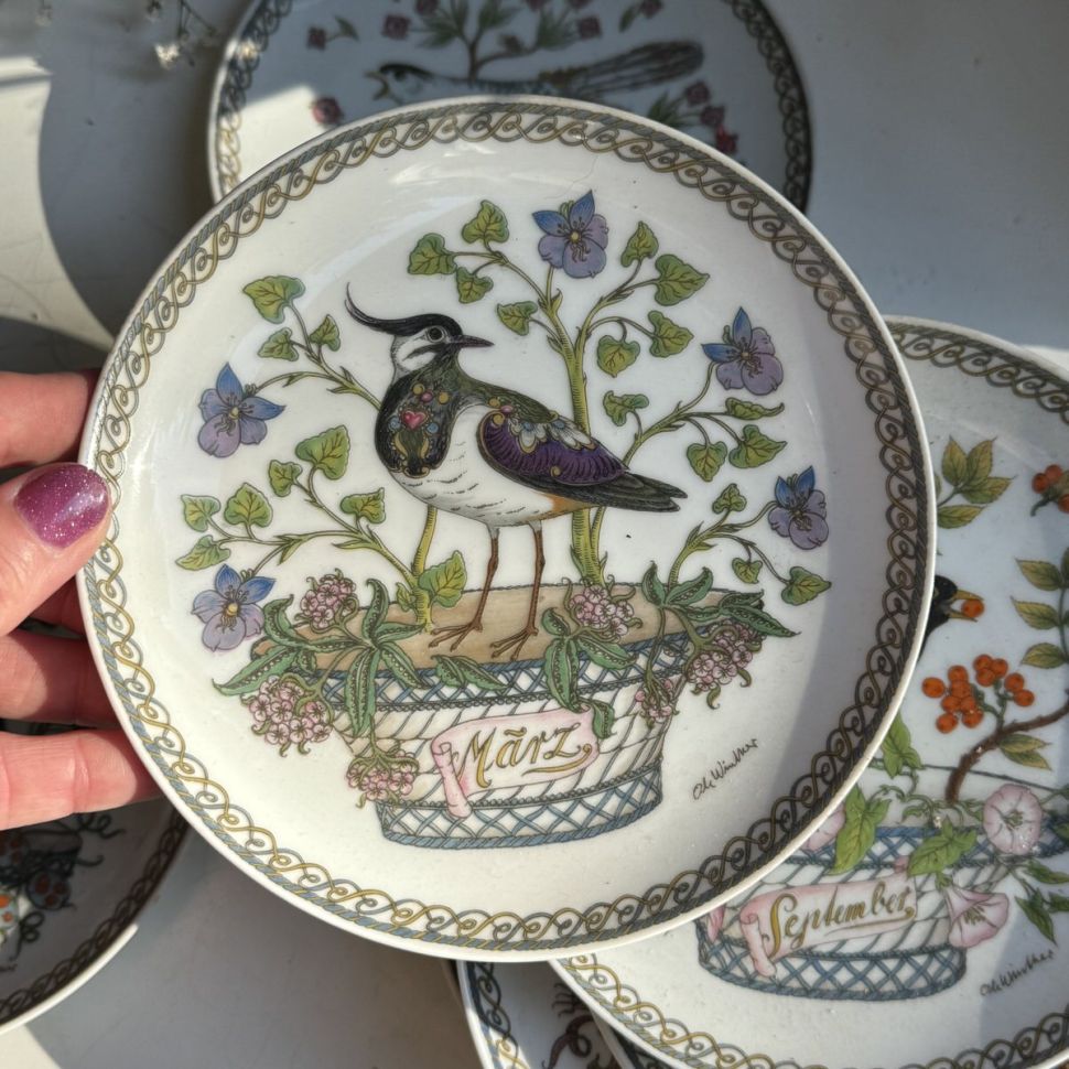 Тарелка Hutschenreuther Март Чибис 16 см Германия