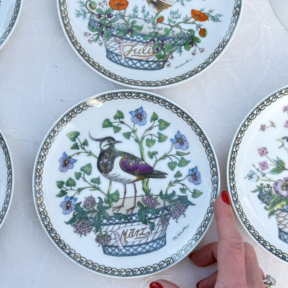 Тарелка Hutschenreuther Март Чибис 16 см Германия