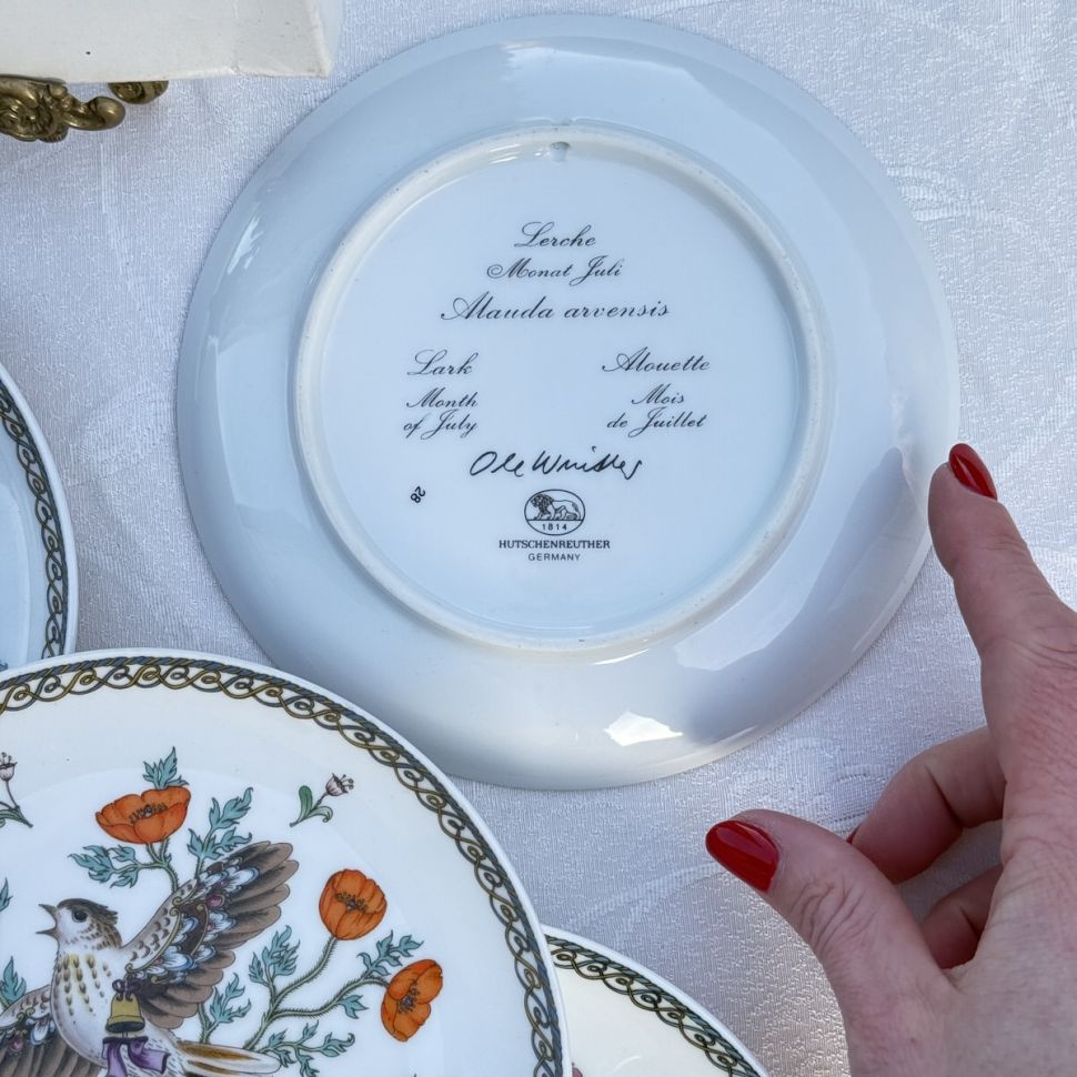 Тарелка Hutschenreuther Март Чибис 16 см Германия