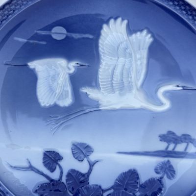 Тарелка панно Hutschenreuther 26 см Аисты 1981 г Германия